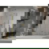 Mexen Lima sulankstoma dušo kabina 80 x 90 cm, Skaidrus, Auksinė - 856-080-090-50-00