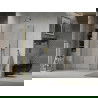 Mexen Lima sulankstoma dušo kabina 100 x 70 cm, Skaidrus, Auksinė - 856-100-070-50-00