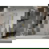 Mexen Lima sulankstoma dušo kabina 100 x 70 cm, Skaidrus, Auksinė - 856-100-070-50-00