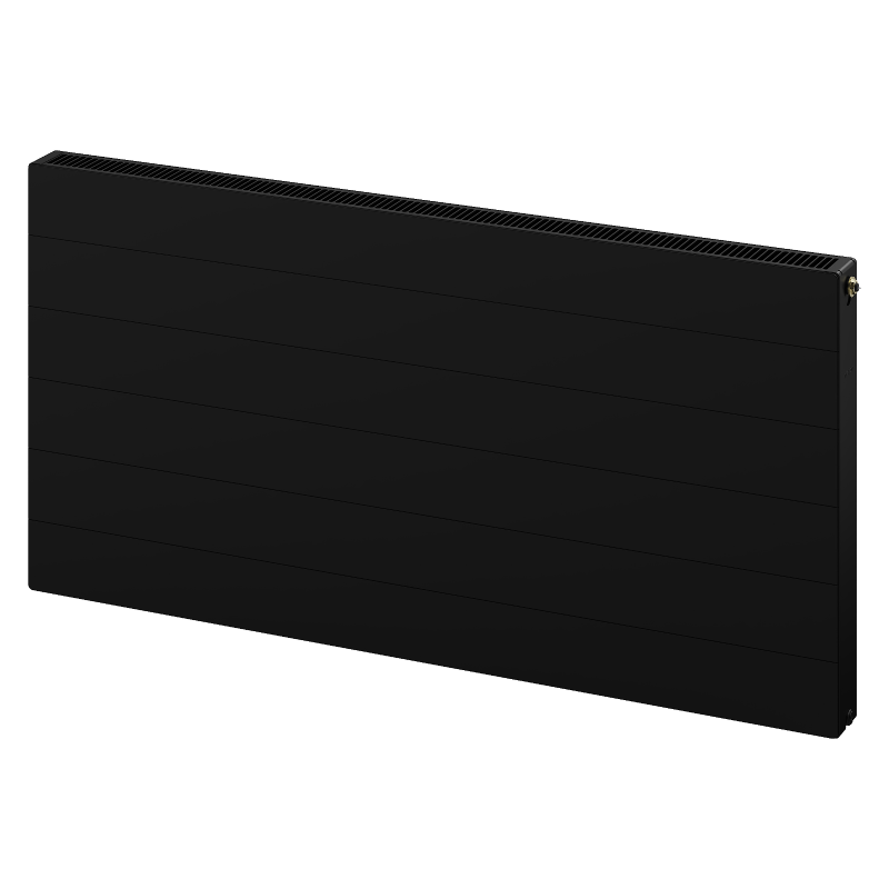 Mexen Line CVL21 plokščias radiatorius 400 x 1400 mm, apatinis prijungimas, 1111 W, juodas - W621L-040-140-70