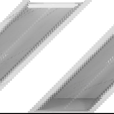 Mexen Exo dvigubos įeinamosios dušo durys 70 cm, skaidrus, chromas - 814-070-000-01-00