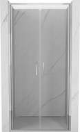Mexen Exo-B Duo dvivėrės dušo durys 70 cm, skaidrios, chromuotos - 814-070-000-01-00