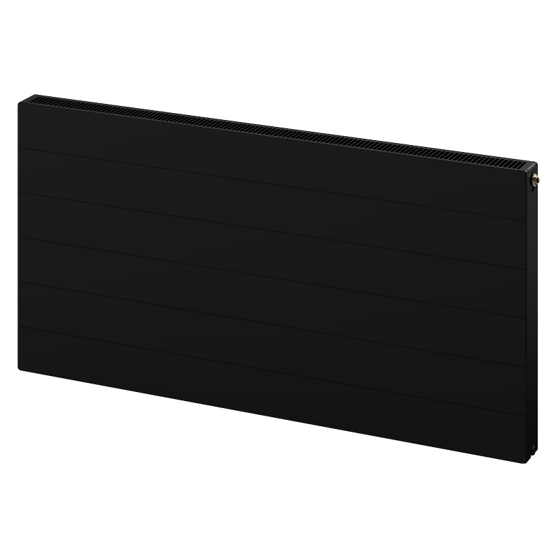 Mexen Line CCL21 plokščias radiatorius 400 x 1600 mm, apatinis centrinis prijungimas, 1270 W, juodas - W6C21L-040-160-70
