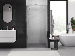 Mexen Exo varstomos dušo kabinos durys 65 cm, skaidrios, chromas - 817-065-000-01-00