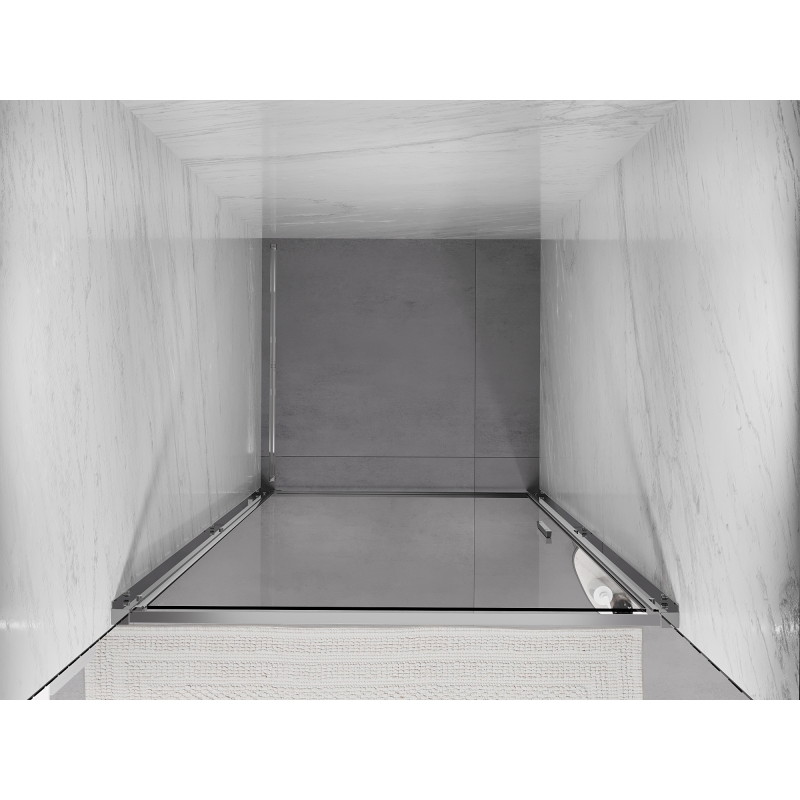 Mexen Exo-B atveriamos dušo durys 75 cm, permatomos, chromas - 817-075-000-01-00