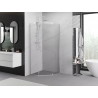 Mexen Exo-R penkiakampė dušo kabina su skliautais 100 x 100 cm, skaidri, chromuota - 812-100-100-01-00