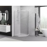Mexen Exo-R penkiakampė dušo kabina su skliautais 100 x 100 cm, skaidri, chromuota - 812-100-100-01-00