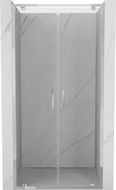 Mexen Exo-BR Duo dvivėrės dušo durys 70 cm, skaidrios, chromuotos - 8182-070-000-01-00