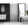 Mexen Exo-BR Duo dvivėrės dušo durys 90 cm, skaidrios, chromas - 8182-090-000-01-00