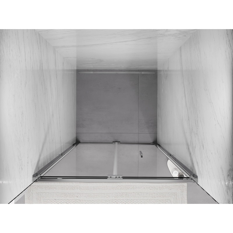 Mexen Exo-F sulankstomos dušo durys 60 cm, permatomos, chromas - 816-060-000-01-00