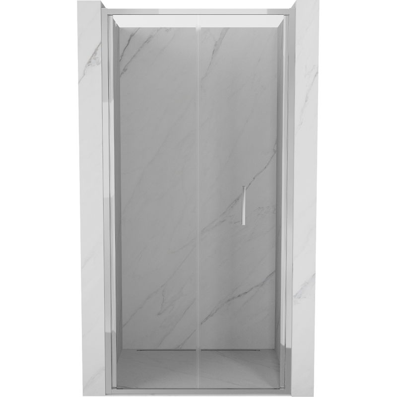 Mexen Exo sulankstomos dušo durelės 75 cm, skaidrios, chromuotos - 816-075-000-01-00