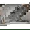 Mexen Lima sulankstoma dušo kabina 120 x 80 cm, Skaidrus, Chromo + dušo padėklas Flat, Juoda - 856-120-080-01-00-4070