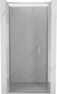 Mexen Exo-F 85 cm sulankstomos dušo durys, permatomos, chromuotos - 816-085-000-01-00