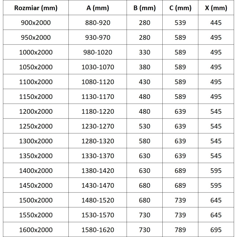 Mexen Exo-R atsidarantys dušo durys 105 cm, skaidrus, chromas - 819-105-000-01-00