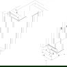 Mexen Exo stumdomos dušo kabina 80 x 80 cm, permatoma, chromuota - 814-080-080-01-00