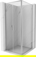 Mexen Exo stumdomos dušo kabina 80 x 80 cm, permatoma, chromuota - 814-080-080-01-00