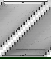 Mexen Exo 160 cm atidaromos dušo durys, skaidrios, juodos - 819-160-000-70-00