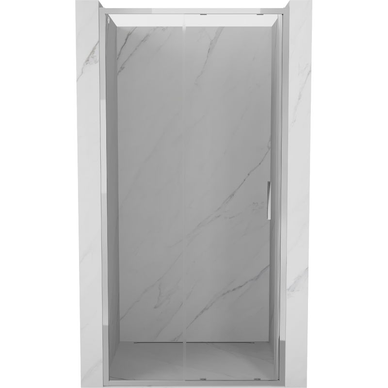 Mexen Exo slankiosios dušo durys 95 cm, skaidrios, chromuotos - 8151-095-000-01-00