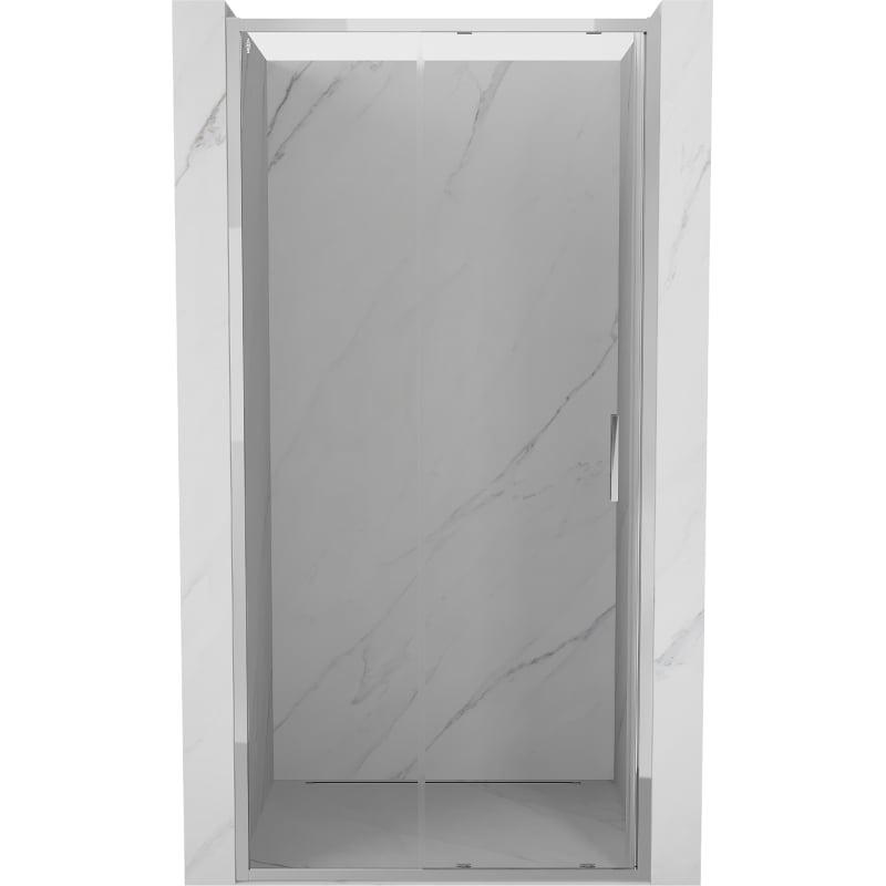 Mexen Exo slankiosios dušo durys, 120 cm, permatomos, chromuotos - 8151-120-000-01-00