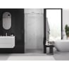 Mexen Exo slankiosios dušo durys, 120 cm, permatomos, chromuotos - 8151-120-000-01-00