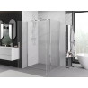 Mexen Exo-B Duo atidarymo dušo kabina 70 x 75 cm, permatomas, chromas - 814-070-075-01-00