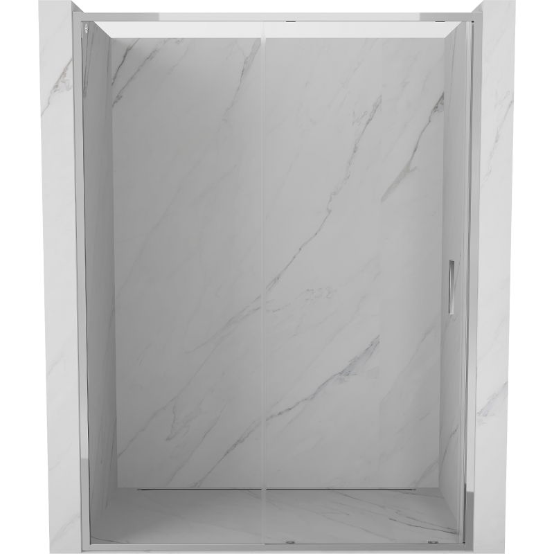 Mexen Exo stumdomos dušo durys 130 cm, skaidrios, chromuotos - 8151-130-000-01-00