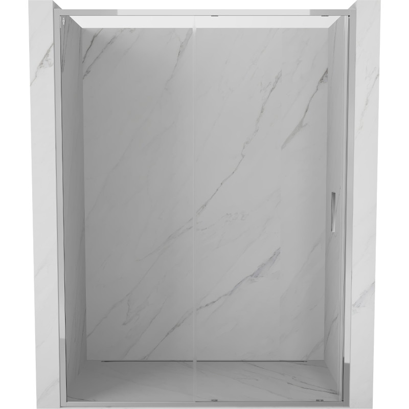 Mexen Exo-S stumdomos dušo durys 140 cm, permatomos, chromas - 8151-140-000-01-00