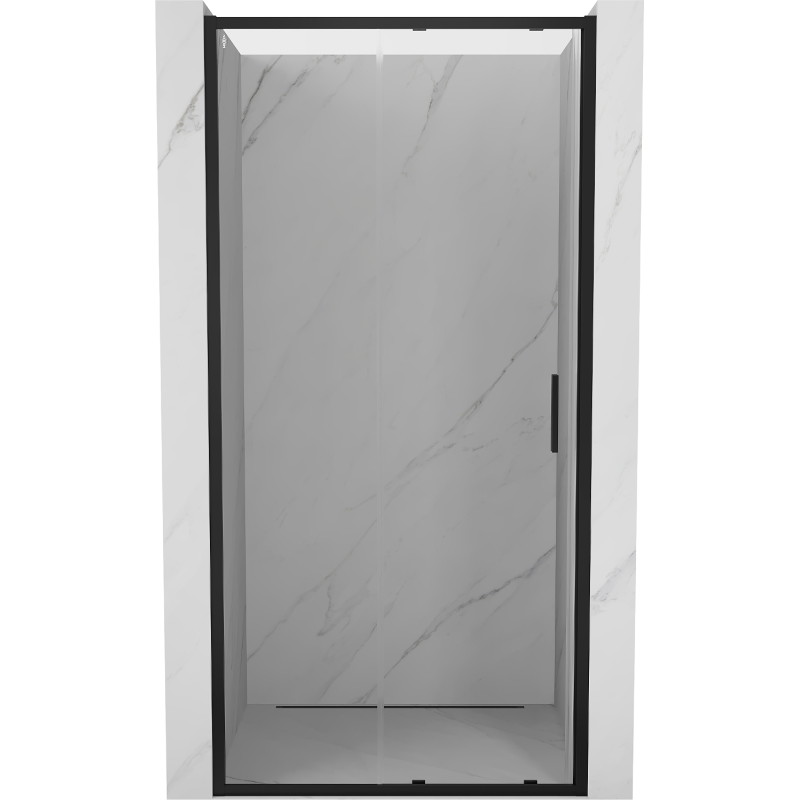 Mexen Exo-S stumdomos dušo durys 90 cm, permatomos, juodos - 8151-090-000-70-00