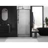 Mexen Exo-S stumdomos dušo durys 90 cm, permatomos, juodos - 8151-090-000-70-00