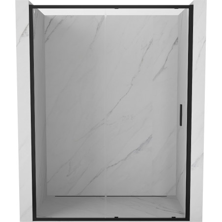 Mexen Exo-S 130 cm stumdomos dušo durys, permatomos, juodos - 8151-130-000-70-00