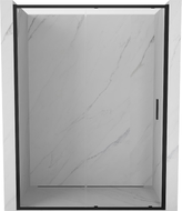 Mexen Exo-S 130 cm stumdomos dušo durys, permatomos, juodos - 8151-130-000-70-00