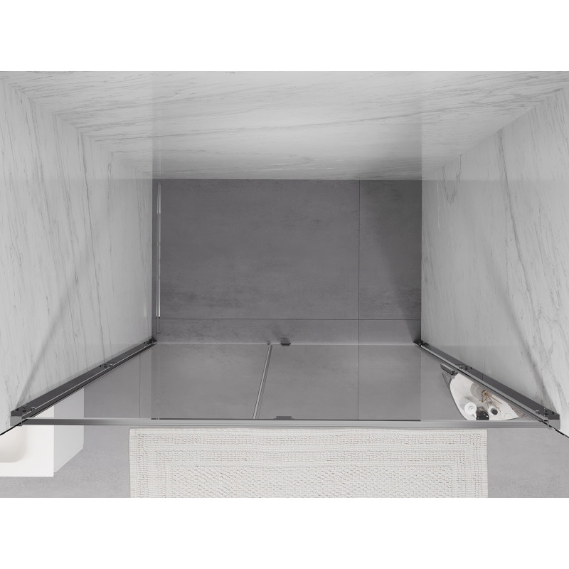 Mexen Exo-R varstomos dušo durys 140 cm, skaidrus, chromas - 819-140-000-01-00