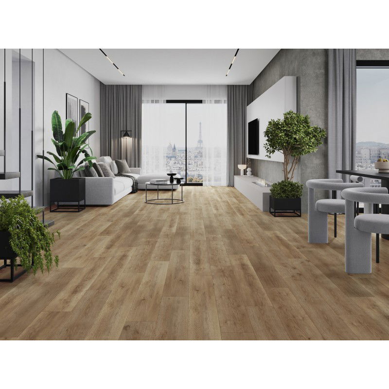 Mexen Spirit Lake vinilo plokštės 1227 x 187 mm LVT Dryback 2,5 mm, PVC pagrindas, 4 V-Fuga, Ąžuolas