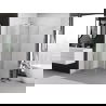 Mexen Exo sudedama dušo kabina 70 x 70 cm, permatomas, chromas - 816-070-070-01-00