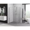 Mexen Exo-F sulankstoma dušo kabina 80 x 75 cm, skaidri, chromas - 816-080-075-01-00