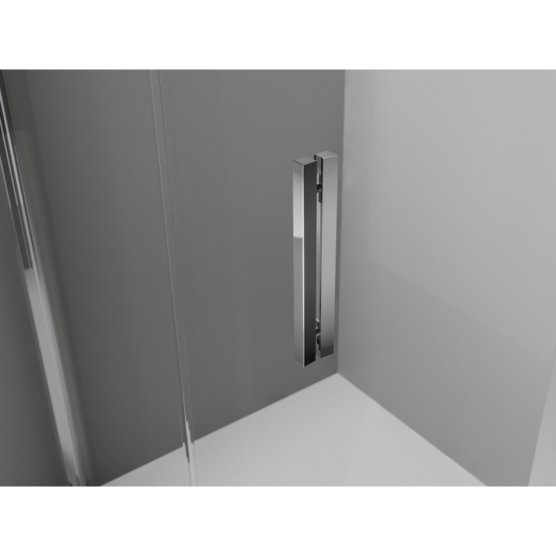 Mexen Exo-F sulankstoma dušo kabina 80 x 75 cm, skaidri, chromas - 816-080-075-01-00