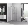 Mexen Exo-F sulankstoma dušo kabina 95 x 95 cm, skaidri, chromuota - 816-095-095-01-00