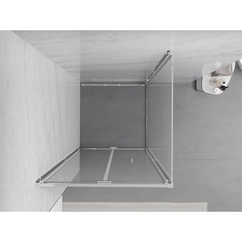 Mexen Exo lankstoma dušo kabina 85 x 85 cm, skaidrus, chromas - 816-085-085-01-00