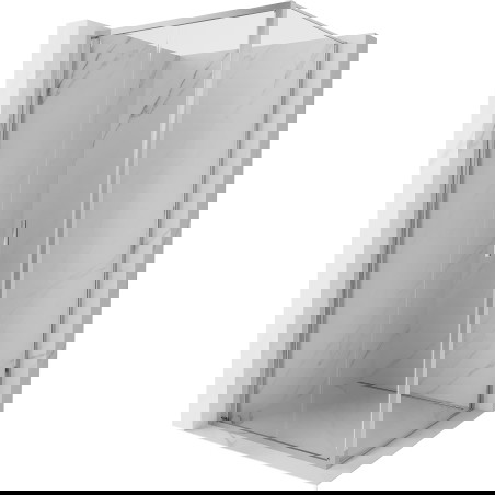 Mexen Exo sulankstomas dušo kabina 85 x 85 cm, skaidri, chromuota - 816-085-085-01-00