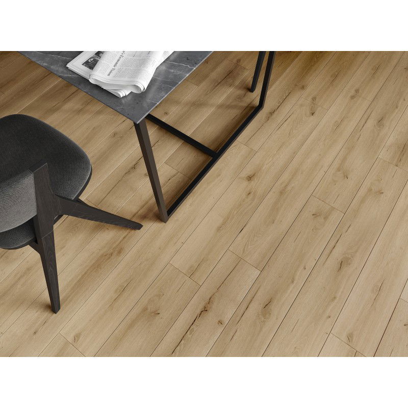 Mexen Buffalo vinilinės plokštės 1227 x 187 mm LVT Dryback 2,5 mm, PVC pagrindas, 4 V-Fuga, Ąžuolas - F1307-1227-187-255-4V1-01