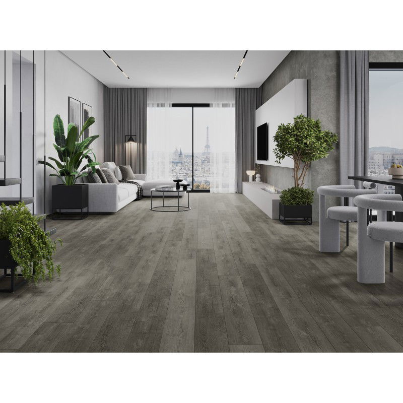 Mexen New Albany vinilinės plokštės 1227 x 187 mm LVT Dryback 2,5 mm, PVC pagrindas, 4 V-Griovelis, Ąžuolas