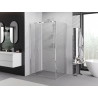 Mexen Exo-F sulankstoma dušo kabina 75 x 85 cm, skaidri, chromas - 816-075-085-01-00