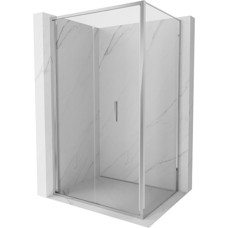 Mexen Exo-F sulankstoma dušo kabina 85 x 95 cm, permatoma, chromuota - 816-085-095-01-00