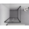 Mexen Exo-F sulankstoma dušo kabina 85 x 85 cm, skaidri, juoda - 816-085-085-70-00