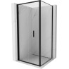 Mexen Exo-F sulankstoma dušo kabina 85 x 85 cm, skaidri, juoda - 816-085-085-70-00