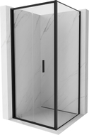 Mexen Exo-F sulankstoma dušo kabina 85 x 85 cm, skaidri, juoda - 816-085-085-70-00