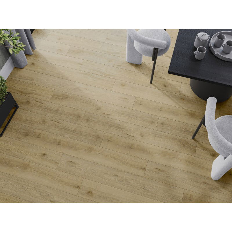 Mexen Charter Oak vinilo plokštės 1227 x 187 mm LVT Dryback 2,5 mm, PVC pagrindas, 4 V-fuga, Ąžuolas