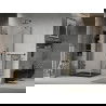 Mexen Lima sulankstoma dušo kabina 80 x 80 cm, Skaidrus, Juoda + dušo padėklas Flat, Juoda - 856-080-080-70-00-4070B