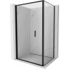 Mexen Exo-F sulankstoma dušo kabina 75 x 70 cm, skaidri, juoda - 816-075-070-70-00