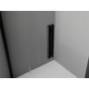 Mexen Exo-F sulankstoma dušo kabina 80 x 75 cm, skaidri, juoda - 816-080-075-70-00